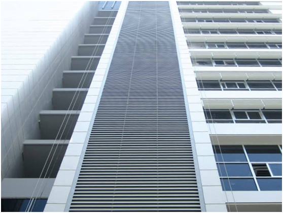 建築用ルーバーロールフォーミングマシンの適用事例